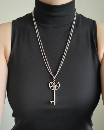 Dolce Luna Ketting - Verzilverd & Sleutelhanger beschikbaar voor biedingen