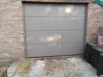 4 panneaux de porte de garage gris, Ophalen, Zo goed als nieuw, Garagedeur