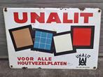Plaque emaille unalit, Ophalen of Verzenden