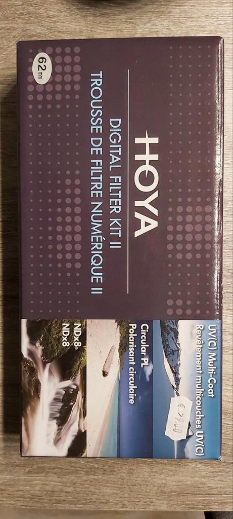 Kit de filtres Hoya 62 mm, TV, Hi-fi & Vidéo, Photo | Filtres, Comme neuf, Filtre polarisant, Enlèvement ou Envoi