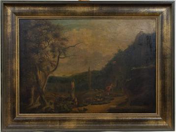 Antiek schilderij op paneel - restauratierapport 1978 - beschikbaar voor biedingen