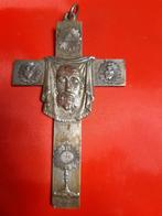 Pendentif visage Christ sur voile Ste Véronique - plaqué agt, Ophalen of Verzenden
