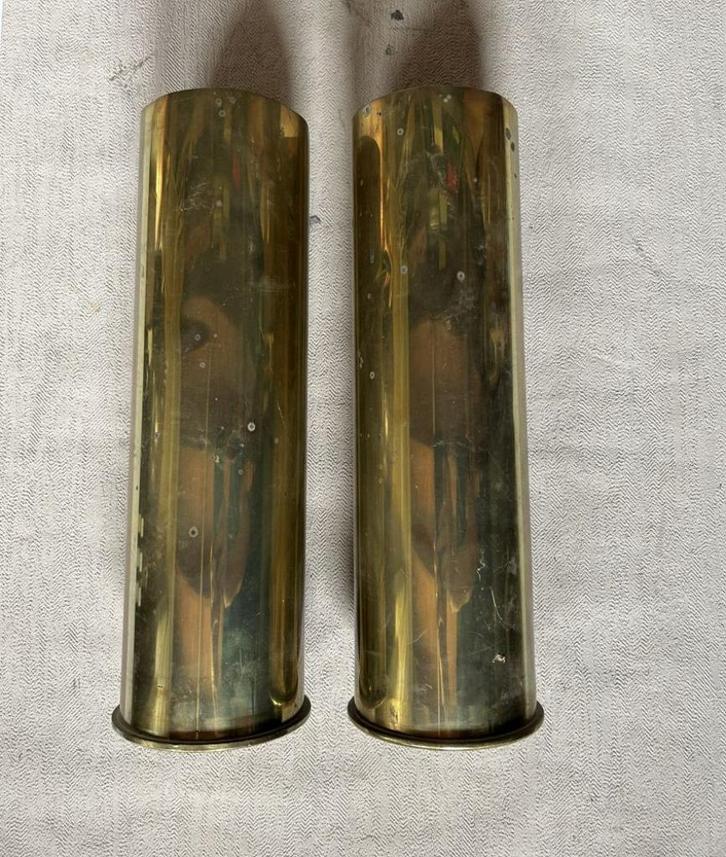 wo2 - Amerikaanse 105mm M14 huls howitzer 1944 - LEEG, Verzamelen, Militaria | Tweede Wereldoorlog, Landmacht, Hulzen of Bodemvondsten