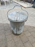 Oude zinken vuilbak Heverlee vuilbak zink, Tuin en Terras, Ophalen, Zo goed als nieuw