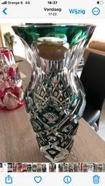 Val st Lambert groene vaas, Antiek en Kunst, Ophalen