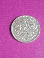 1955 Engeland 6 pence Elizabeth II, Postzegels en Munten, Munten | Europa | Niet-Euromunten, Verzenden, Overige landen, Losse munt