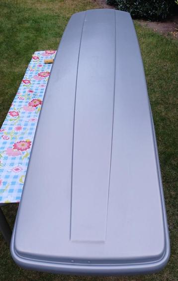 Coffre à skis/coffre de toit THULE 220 cm x 55 cm, Autos : Divers, Coffres de toit, Enlèvement, Utilisé