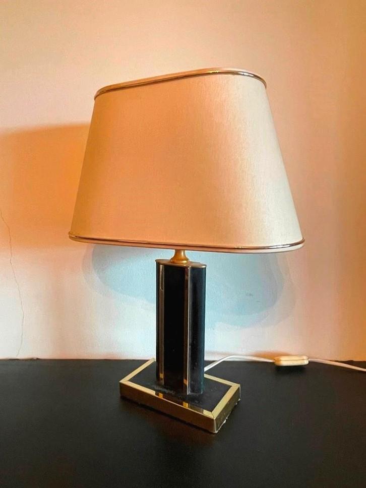 R. De Schuitener lamp * Hollywood Regency * Vintage 80s, Huis en Inrichting, Lampen | Tafellampen, Gebruikt, Kunststof, Overige materialen