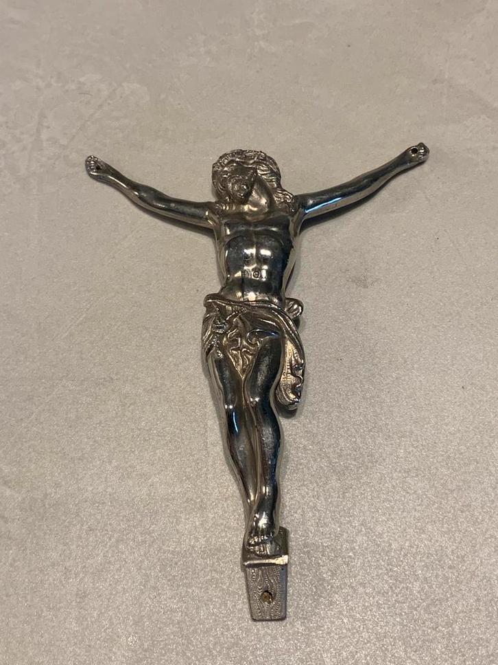 Jesus Corps F 8 W en argent ancien, début du 20e siècle, Collections, Religion, Comme neuf, Image, Enlèvement ou Envoi