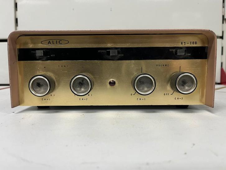 Vintage ALIC AS-10B stereoversterker - jaren 60 - Zeldzaam, Antiek en Kunst, Antiek | Tv's en Audio, Ophalen