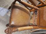 Antieke eiken stoelen met uitsteekwerk, Antiek en Kunst, Antiek | Meubels | Stoelen en Sofa's, Ophalen