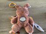 Baby knufflelkonijntje met rammelaar (25 cm), Ophalen of Verzenden, Zo goed als nieuw, Rammelaar