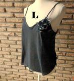 (3) -nuisette femme noire t.L - Y.E.W.O - neuve -, Y.E.W.O, Ophalen of Verzenden, Zwart, Hemd