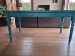 Eettafel. Blauw geschilderd., Enlèvement, Utilisé