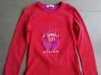 Toffe Gymp rode longsleeve met leuke afwerking maat 152, Kinderen en Baby's, Gebruikt, Meisje, Ophalen of Verzenden, Shirt of Longsleeve