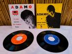 Twee 45t singles Adamo "amour perdu" "si j'osais" 1961 1963, Cd's en Dvd's, Vinyl Singles, Gebruikt, Overige genres, 7 inch, Single