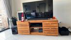Mooie Teak houten Tv-kast, Maison & Meubles, Armoires | Mobilier de télévision, 150 à 200 cm, 25 à 50 cm, Landelijk, Teck