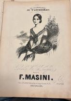 Masini je t’attendrai bladmuziek, Ophalen of Verzenden, Gebruikt, Artiest of Componist