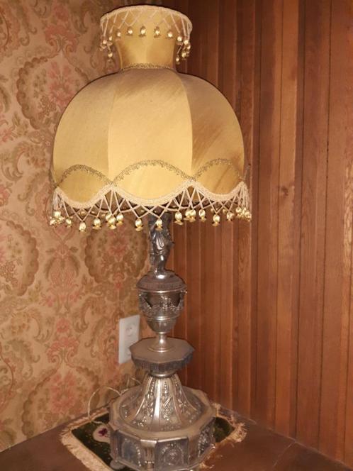 Grote Verzilverde lampadaire, Antiek en Kunst, Curiosa en Brocante, Ophalen