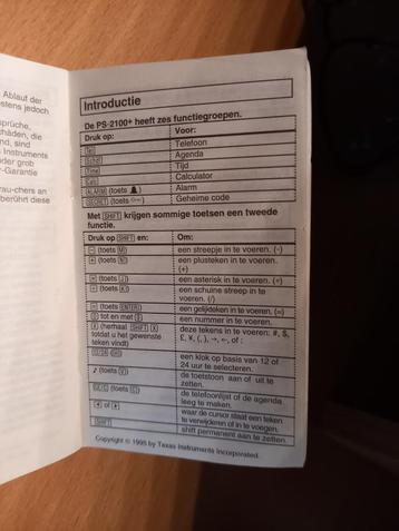 Texas Instruments PS_2100+, Enlèvement ou Envoi, Ordinateurs et Machines à calculer