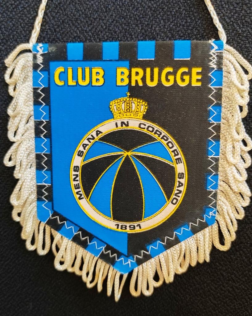 1980s oude logo Club Brugge wimpel vaantje vaandel vlag, Verzamelen, Sportartikelen en Voetbal, Ophalen of Verzenden