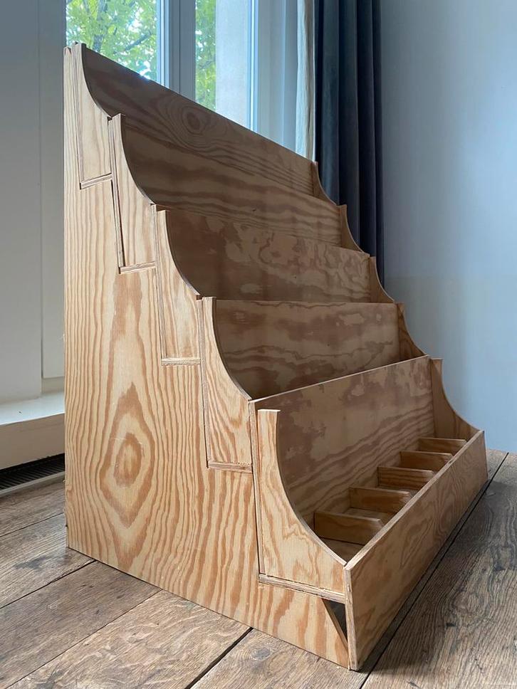 Houten opbergrek voor van alles en nog wat., Hobby en Vrije tijd, Overige Hobby en Vrije tijd, Zo goed als nieuw, Ophalen