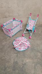 Poppenset reisbed, Buggy en speelmat, Ophalen, Zo goed als nieuw, Accessoires