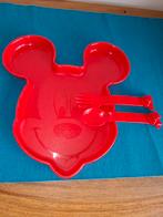 Assiette et set de couvert Tupperware Disney Mickey et Minni, Enlèvement ou Envoi, Utilisé, Rouge