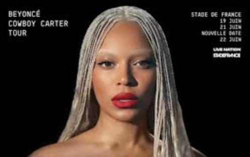 Beyoncé cowboy carter PARIS 2025 places PELOUSE ET CAT 1, Tickets en Kaartjes, Overige Tickets en Kaartjes, Drie personen of meer