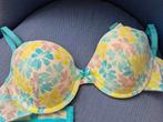 Soutien-gorge bretelle turquoise et fleurs, jaune blanc 90C, Kleding | Dames, Ondergoed en Lingerie, Ophalen of Verzenden, Wit