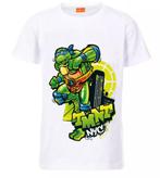 Ninja Turtles T-shirt Wit - Maat 104-110-116-122-128-134, Kinderen en Baby's, Kinderkleding | Maat 104, Disney, Nieuw, Ophalen of Verzenden