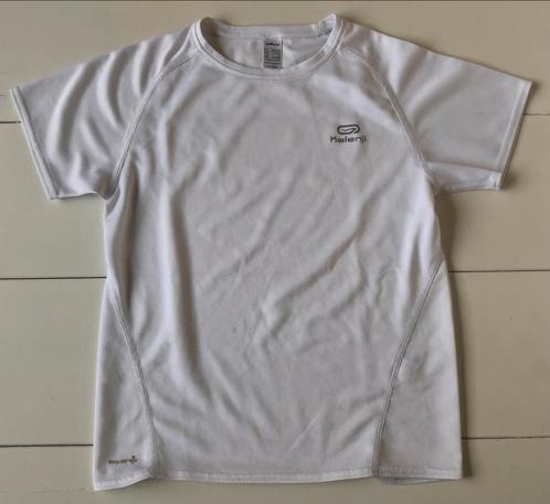 wit t-shirt Decathlon Kalenji 10 j 134 140, Kinderen en Baby's, Kinderkleding | Maat 140, Gebruikt, Jongen of Meisje, Shirt of Longsleeve