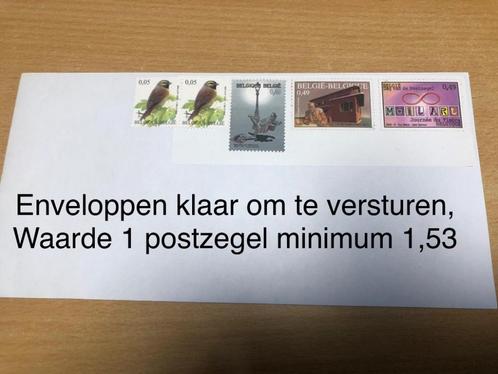 Klaargemaakte enveloppen minimumwaarde 1,53 zoals postzegel, Postzegels en Munten, Postzegels | Europa | België, Postfris, Frankeerzegel