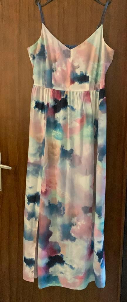 Lang meerkleurig kleed Yumi maat xl /44, Kleding | Dames, Jurken, Zo goed als nieuw, Maat 42/44 (L), Overige kleuren, Onder de knie