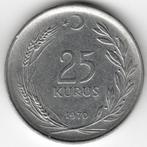 Turkije : 25 Kurus 1970  KM#892.3  Ref 13785, Losse munt, Overige landen, Verzenden