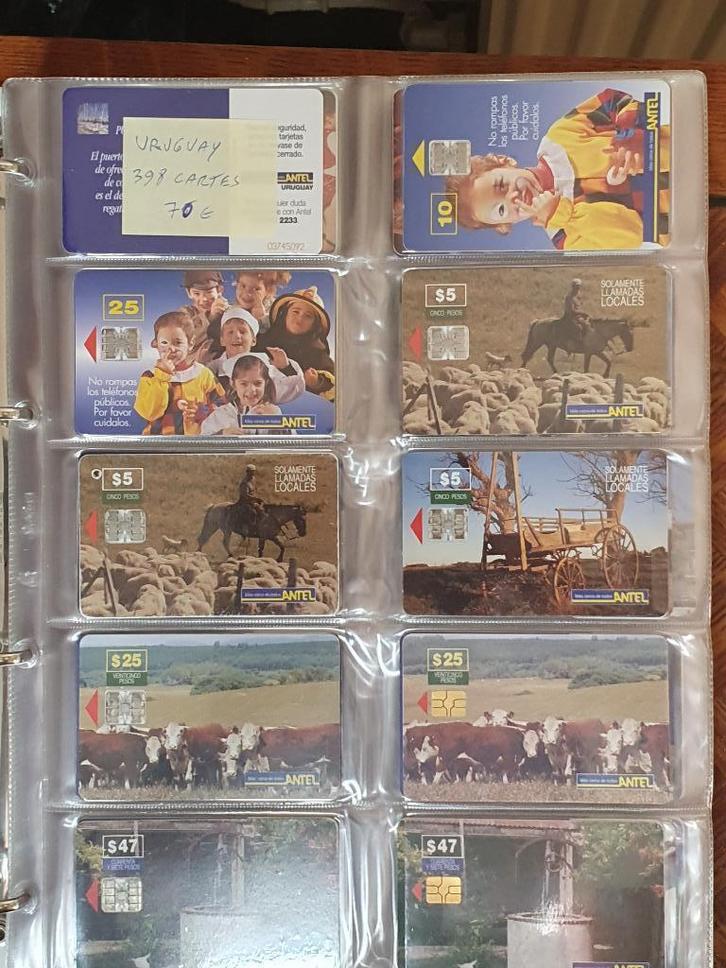 Uruguay - 398 telefoonkaarten, Verzamelen, Telefoonkaarten, Ophalen