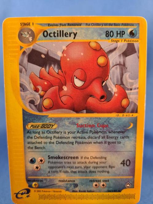 Octillery 26/147 - Aquapolis, Hobby en Vrije tijd, Verzamelkaartspellen | Pokémon, Zo goed als nieuw, Verzenden