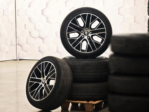 4 velgen en 4 Porsche Taycan-banden, Auto-onderdelen, Banden en Velgen, Velg(en), Zomerbanden, 20 inch, Personenwagen, Gebruikt