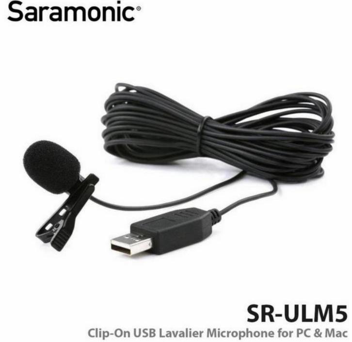Saramonic - USB Mic Microfoon voor Mac en PC 2-Meter kabel, Muziek en Instrumenten, Microfoons, Nieuw, Ophalen of Verzenden