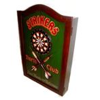 Darten Cabinet Strikers Theme – Dartkast Hoogte 91 cm, Sport en Fitness, Darts, Nieuw, Ophalen of Verzenden