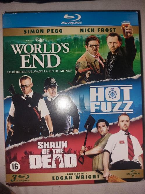 Shaun of the dead / Hot Fuzz / Worlds end Blu-ray Box, Cd's en Dvd's, Blu-ray, Zo goed als nieuw, Ophalen