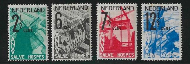 postzegels Nederland NVPH 244#247, Timbres & Monnaies, Timbres | Pays-Bas, Enlèvement ou Envoi
