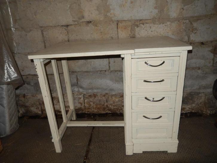 petit bureau vintage en bois, Maison & Meubles, Bureaux, Utilisé, Bureau, Enlèvement