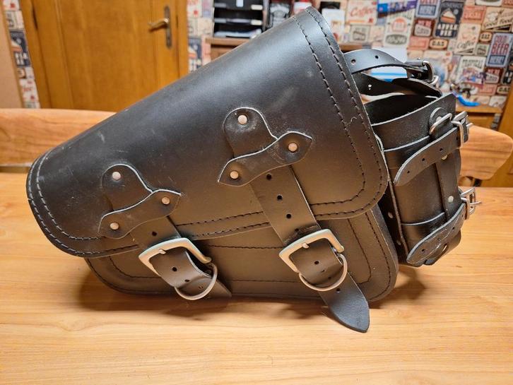 handgemaakte lederen motortas, Motoren, Accessoires | Koffers en Tassen, Nieuw, Ophalen