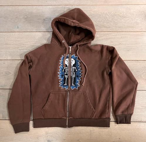 Hoodie F*CE met ritssluiting, Kleding | Heren, Truien en Vesten, Zo goed als nieuw, Maat 48/50 (M), Bruin, Ophalen of Verzenden