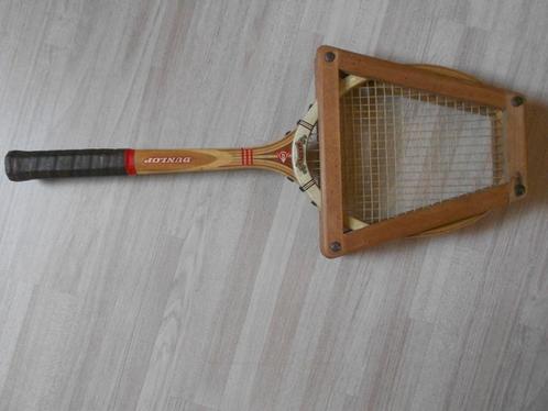 retro dunlop MAXPLI  jaren 70' tennis racket, Sport en Fitness, Tennis, Racket, Dunlop, Ophalen of Verzenden