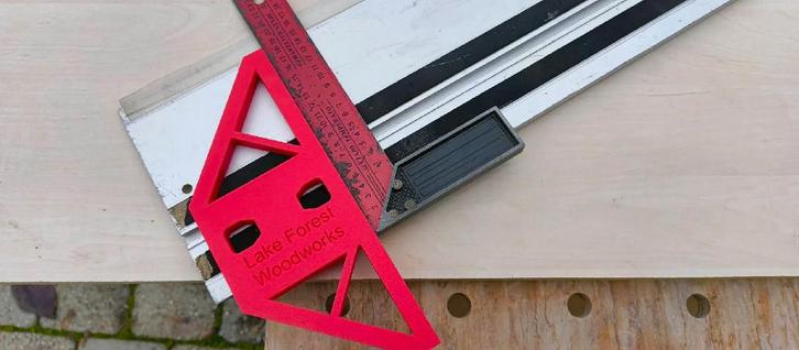 Festool tracksaw rail guiding square, Doe-het-zelf en Bouw, Gereedschapskisten, Zo goed als nieuw, Ophalen of Verzenden