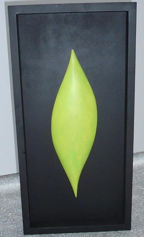 WAND DESIGN BLACK GREEN LEAF 50X25X5 CM Nieuw, Huis en Inrichting, Woonaccessoires | Schilderijen, Tekeningen en Foto's, Nieuw