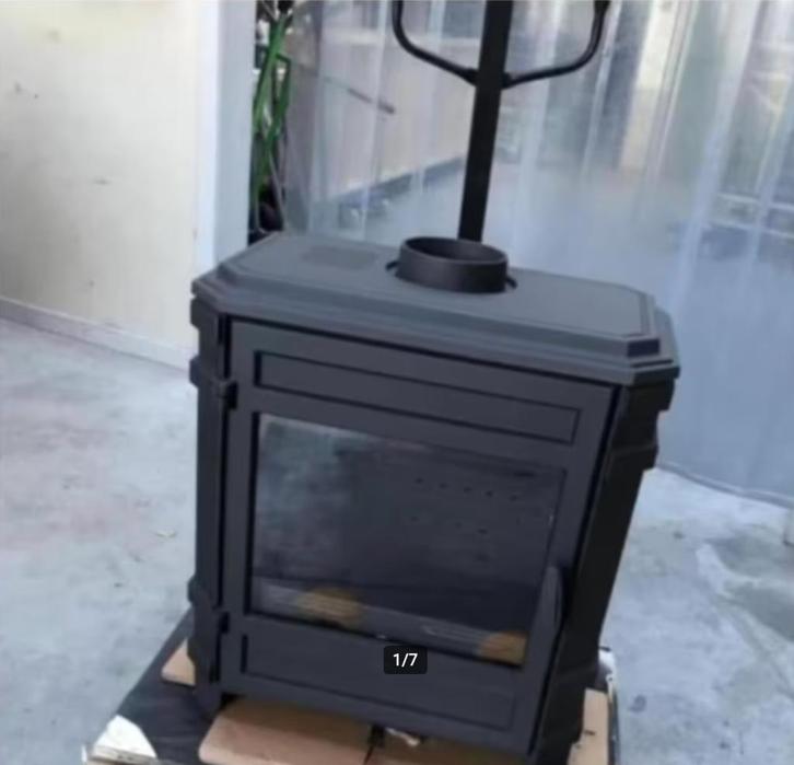 showroommodel Vrijstaande houtkachel SK8kW-V, Huis en Inrichting, Kachels, Gebruikt, Houtkachel, Ophalen