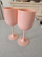 2 coupes à champagne en plastique rose., Enlèvement ou Envoi, Neuf
